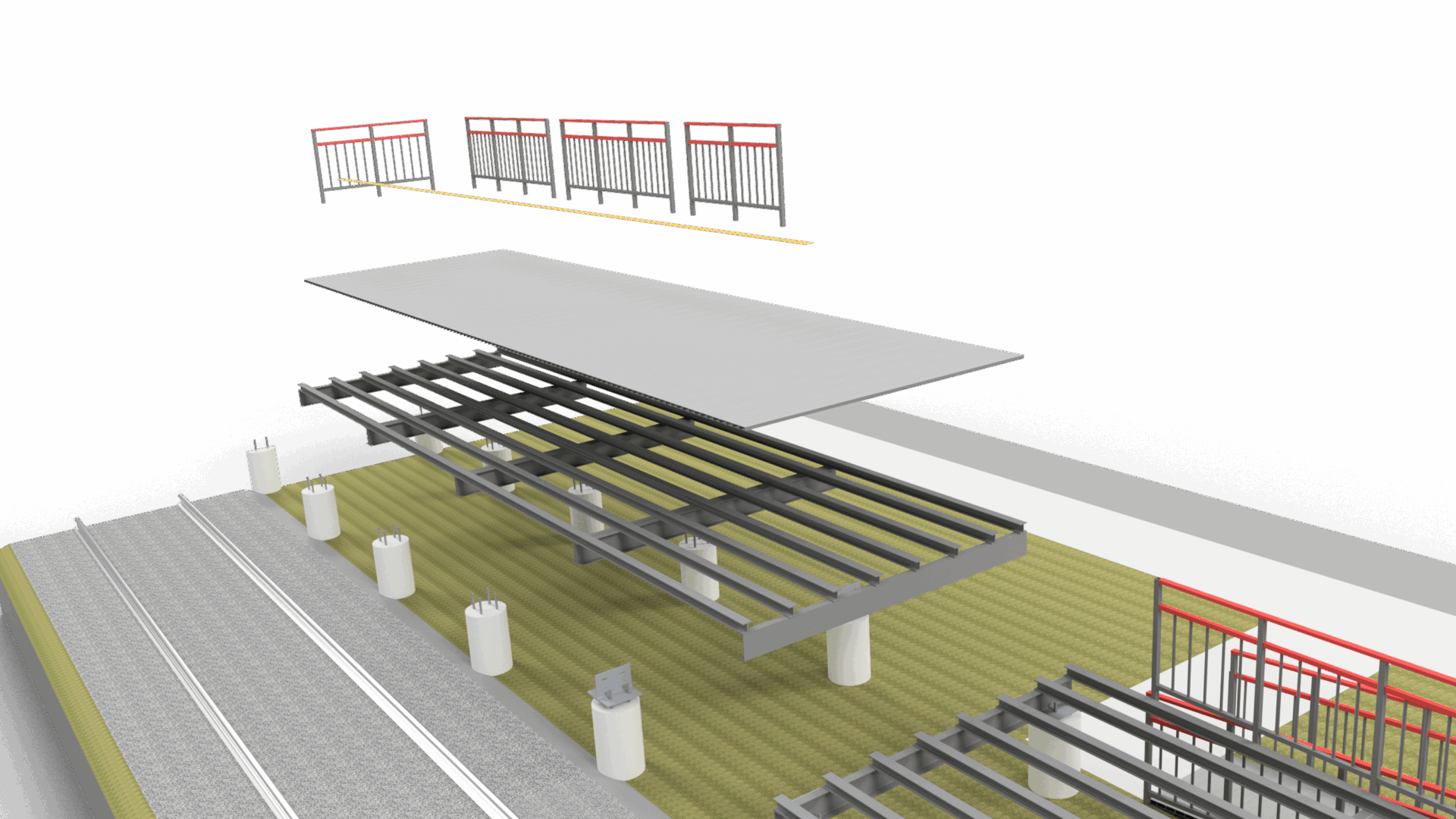 железнодорожная платформа из композитных материалов